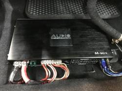 Установка усилителя Audio System M-90.4 в Mazda 6 (III)