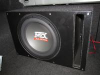 Установка сабвуфера MTX RT12-04 vented box в Mazda 6 (II)