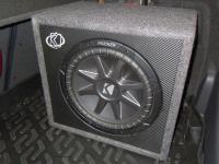 Установка сабвуфера Kicker CVR12 box в Opel Astra H