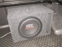 Установка сабвуфера MTX RT10-04 v-box vented в KIA Ceed