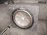 Установка сабвуфера Kicker 43CWR122 box в Audi A6 (C7)