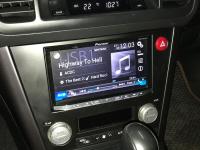 Фотография установки магнитолы Pioneer AVH-X8800BT в Subaru Legacy IV (BL)