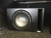 Установка сабвуфера MTX RT10-04 v-box vented в Hyundai Elantra VI