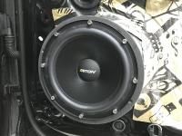 Установка акустики Eton POW 200.2 Compression в Volkswagen Touareg III