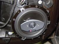 Установка акустики Boston Acoustics SR65 в Mini Cooper
