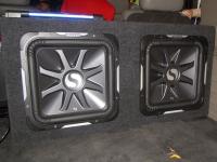 Установка сабвуфера Kicker S15L7x2 box в Hummer H2