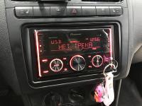 Фотография установки магнитолы Pioneer MVH-S620BT в Volkswagen Polo V