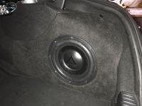Установка сабвуфера Aspect GLW-10s4 SQ в Mercedes C class (W205)