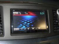 Фотография установки магнитолы JVC KW-AVX840EE в Mitsubishi Lancer X