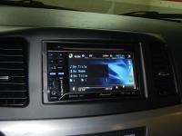 Фотография установки магнитолы Pioneer AVH-P3200BT в Mitsubishi Lancer X