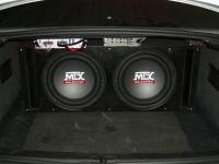 Установка сабвуфера MTX RT12-04x2 vented box в Audi A6 (C6)