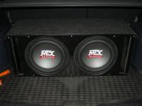 Установка сабвуфера MTX RT12-04x2 vented box в Honda CR-V (III)