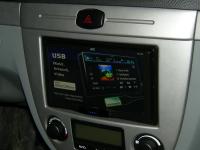 Фотография установки магнитолы JVC KW-AV70EE в Chevrolet Lacetti