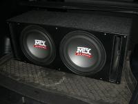 Установка сабвуфера MTX RT12-04x2 vented box в Hyundai ix35