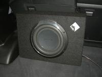 Установка сабвуфера Rockford Fosgate P3L-S10 в Nissan X-Trail (T31)