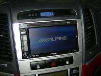 Фотография установки магнитолы Alpine INE-W920R в Hyundai Santa Fe (II)