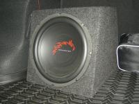 Установка сабвуфера Dragster DWB 125 в Nissan Almera