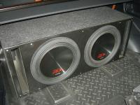 Установка сабвуфера Alpine SWR-12D2 x 2 vented box в Lexus LX 570