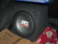 Установка сабвуфера MTX RT12-04 box в Daewoo Nexia