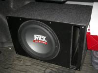 Установка сабвуфера MTX RT12-04 vented box в Toyota Camry V40