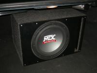 Установка сабвуфера MTX RT12-04 vented box в Mercedes CLK (W209)