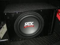 Установка сабвуфера MTX RT12-04 vented box в Opel Astra J GTC