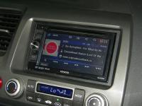 Фотография установки магнитолы Kenwood DDX3055 в Honda Civic 4D