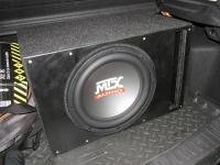 Установка сабвуфера MTX RT12-04 vented box в Ford Focus 3