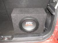 Установка сабвуфера MTX RT10-04 box в KIA Picanto