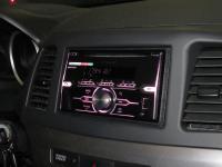 Фотография установки магнитолы Pioneer FH-X720BT в Mitsubishi Lancer X