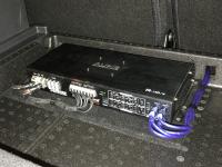 Установка усилителя Audio System R-110.4 в Lada Vesta SW Cross