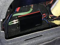 Установка усилителя Vibe PowerBox 400.1M-V7 в Audi A6 (C7)