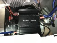 Установка усилителя Deaf Bonce Apocalypse AAP-1200.1D Atom Plus в BMW 5 (G30)