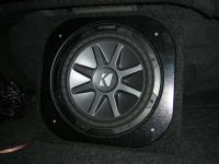 Установка сабвуфера Kicker CVR12 box в Nissan Teana (J32)