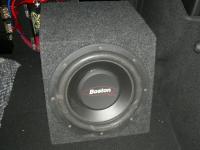 Установка сабвуфера Boston Acoustics G210-4 box в Peugeot RCZ
