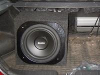 Установка сабвуфера Boston Acoustics G112-4 в Chevrolet Lacetti