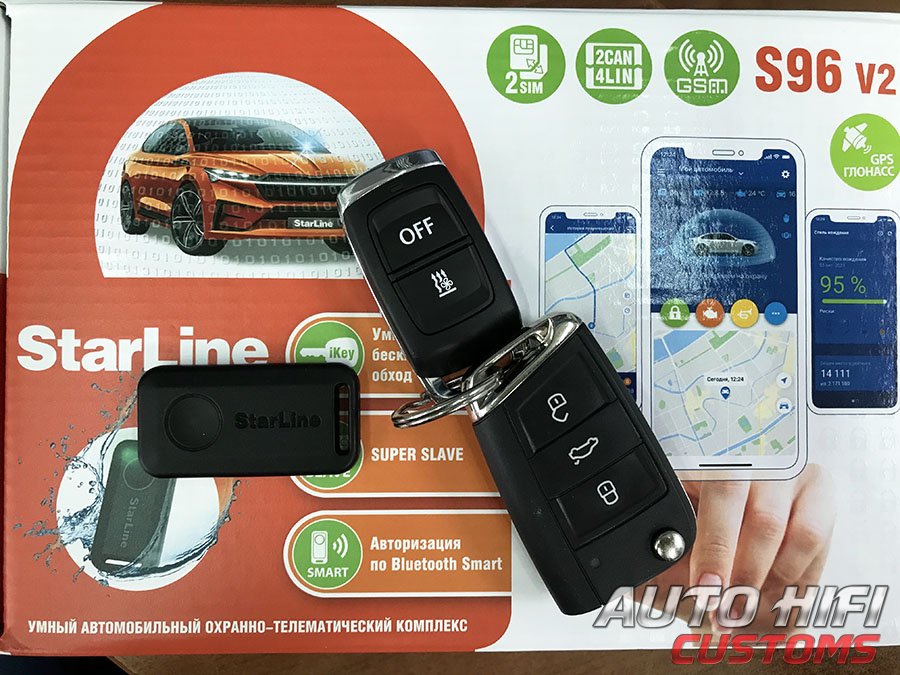 Установка автосигнализации StarLine S96 V2 2CAN+4LIN 2SIM GSM GPS в Volkswagen Tiguan II
