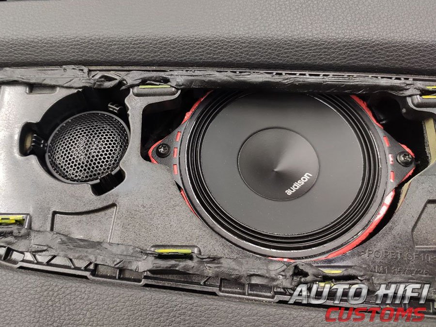 Установка акустики Audison Prima AP 4 в Audi Q7 II (4M)