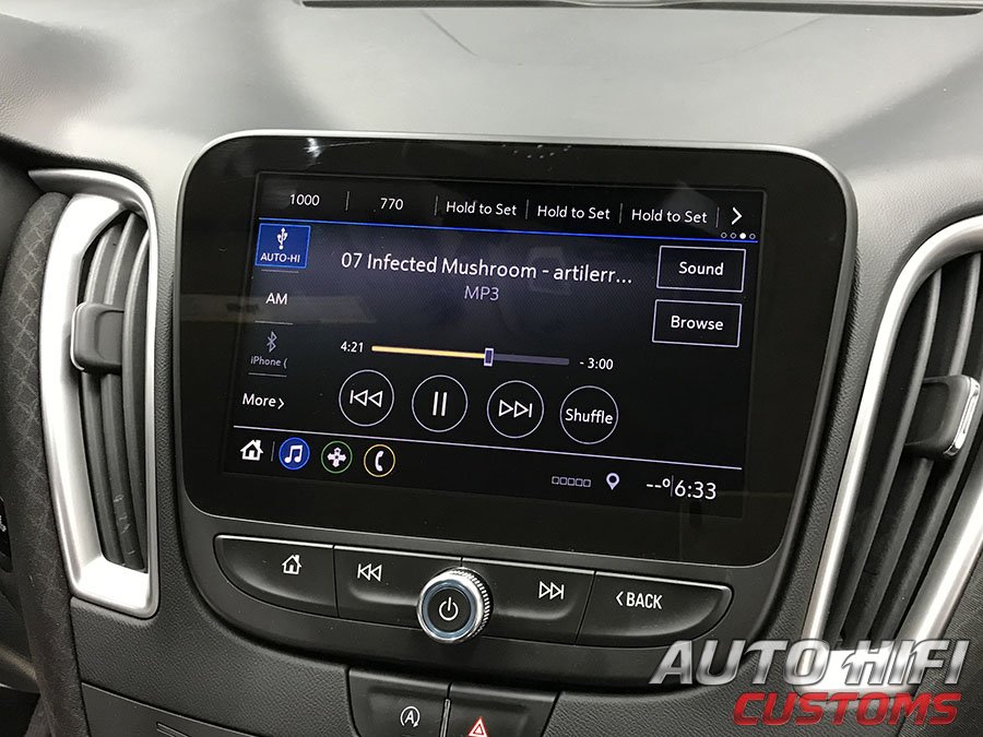 Установка усилителя Audio System M-90.4 в Chevrolet Malibu IX