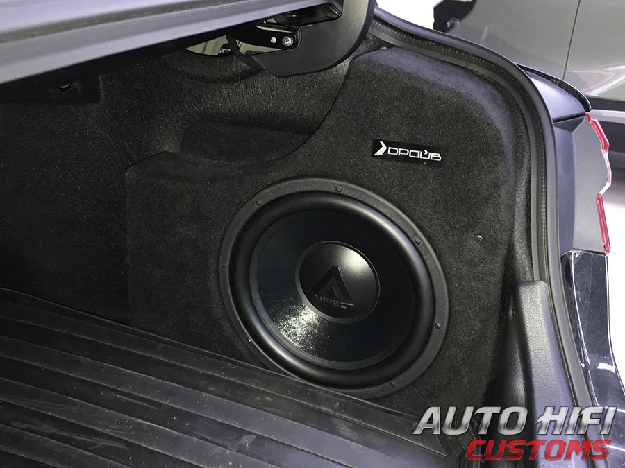 Установка сабвуфера Aspect GLW-12s4 SQ в Toyota Camry V70