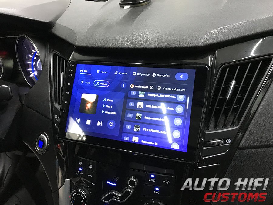 Установка автомагнитолы в Hyundai Sonata