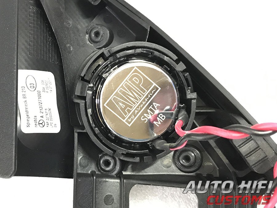 Установка акустики AMP SMTA-100MB в Mercedes E class (W213)