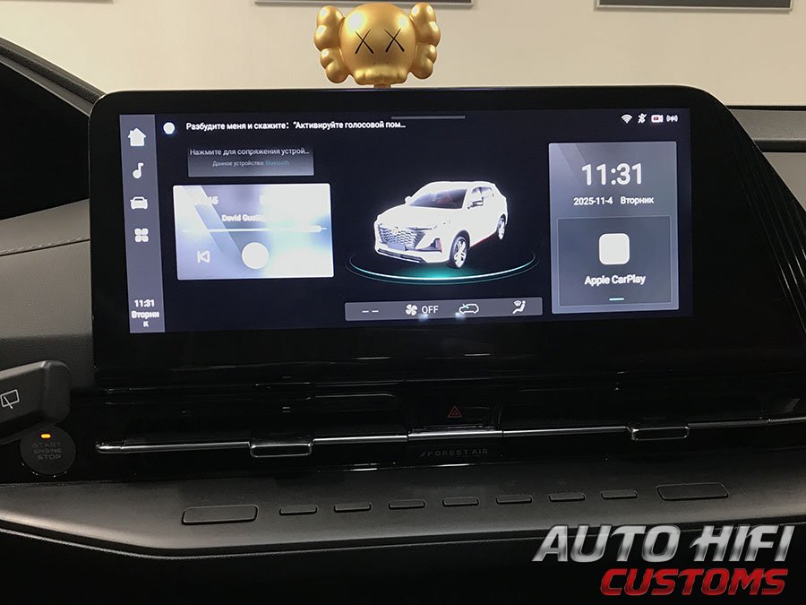 Установка усилителя Hellion HAM 800.2D в Changan UNI-S