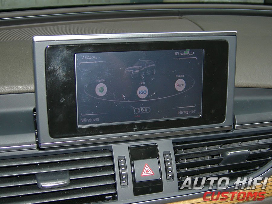 Установка интерфейса навигации   в Audi A6 (C7)
