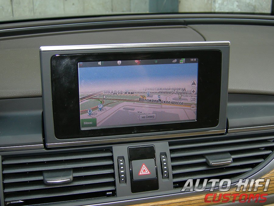 Установка интерфейса навигации   в Audi 
